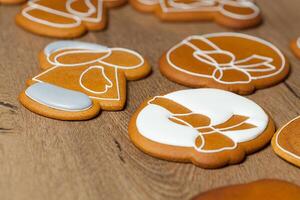 Backen, zeichnen auf Backen, Muster Ostern Lebkuchen foto