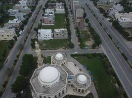 oben Sicht. areal Aussicht von Stadt lahore auf 17.07.2023 foto