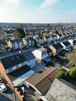 Antenne Aussicht von britisch Stadt, Dorf und Wohn Kreis von , Luton. foto