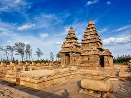 Ufer Tempel Welt Erbe Seite? ˅ im Mahabalipuram, Tamil nad foto