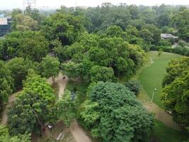 Antenne Aussicht von jinah Garten auf 17.07.2023 im lahore Pakistan. foto