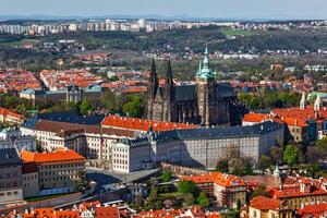 Antenne Aussicht von Hradschin das Heilige Vitus st vitts Kathedrale foto