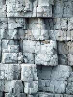 ai generiert Rau Textur von ein Kalkstein Cliff foto