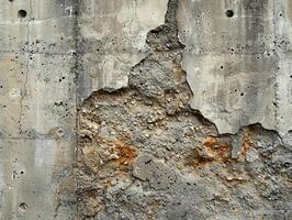 ai generiert Rau Beton Mauer Textur foto