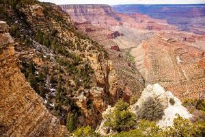 großartig Aussicht von das großartig Schlucht National Park, Arizona, vereinigt Zustände. Kalifornien Wüste. foto