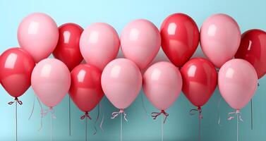 ai generiert fotorealistisch hell Luftballons. foto
