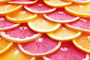 Orange und Grapefruit foto