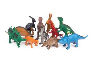Dinosaurier auf Weiß foto