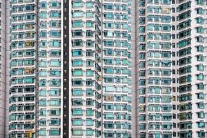 Außen nahtlos Fassade Wohnung mit Glas Fenster foto