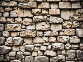 ai generiert Hintergrund von Stein Mauer Textur. alt Stein Mauer. Stein Mauer Textur. foto