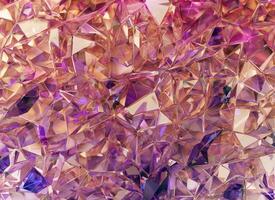 Luxus abstrakt realistisch lila Kristall Textur Betrachtung schließen oben Hintergrund 3d Rendern foto