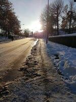 Winter auf das Stadtrand von Stockholm foto