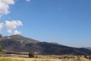 Landschaft in den Bergen im Norden Israels. foto