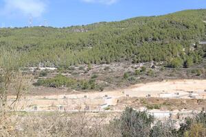 Landschaft in den Bergen im Norden Israels. foto