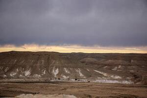 das negev ist ein Wüste im das Mitte Ost, gelegen im Israel und besetzend Über 60 von es ist Gebiet. foto