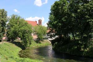 02 07 2023 vilnius Litauen. vilnius ist das Hauptstadt und größten Stadt von Litauen. es ist gelegen im das Süd-Ost von Litauen auf das vilnius Fluss. foto