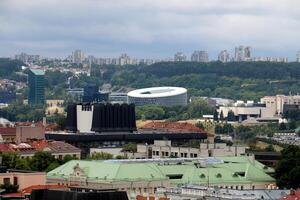 02 07 2023 vilnius Litauen. vilnius ist das Hauptstadt und größten Stadt von Litauen. es ist gelegen im das Süd-Ost von Litauen auf das vilnius Fluss. foto