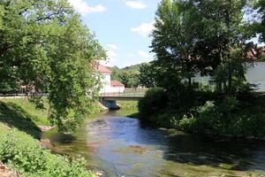 02 07 2023 vilnius Litauen. vilnius ist das Hauptstadt und größten Stadt von Litauen. es ist gelegen im das Süd-Ost von Litauen auf das vilnius Fluss. foto