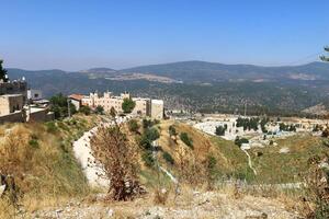 06 30 2023 gesichert Israel. uralt Stadt von gerettet, Stadt von Kabbalisten und Künstler foto