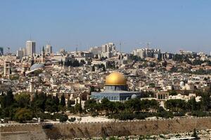 jerusalem Israel 08 20 2023. das Stadt von jerusalem ist das Hauptstadt von das Zustand von Israel. foto