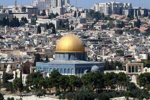 jerusalem Israel 08 20 2023. das Stadt von jerusalem ist das Hauptstadt von das Zustand von Israel. foto