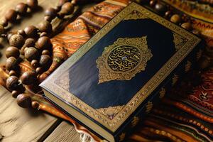 Foto islamisch Neu Jahr Koran Buch mit Termine