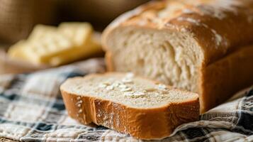Brot und Butter, hausgemacht Backen und traditionell Essen, Land Leben foto