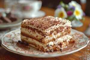 Tiramisu Kuchen Fachmann Werbung Essen Fotografie foto