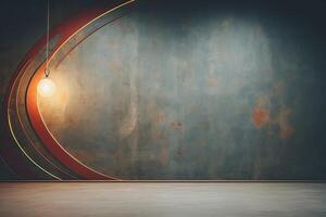 Hintergrund retro Minimalismus groovig mit Spiral- ,alt schäbig Mauer Kopieren Raum foto