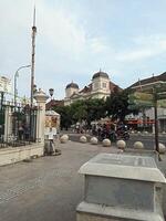 Aussicht von jogjakarta Platz und malioboro Straße foto