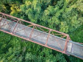 alt Brücke Antenne Aussicht foto