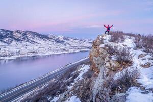 Wandern im Colorado Vor Sonnenaufgang foto