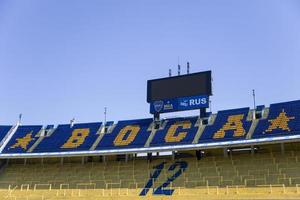 Buenos Aires, Argentinien, 20. Januar 2018 - Detail aus dem Stadion La Bombonera in Buenos Aires, Argentinien. Es ist ein Stadion im Besitz von Boca Juniors und wurde 1938 gebaut. foto