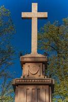 Denkmal des Kreuzes am König Peter Platz in Pancevo, Serbien?