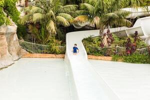 Sehenswürdigkeiten im das Wasser Park. Spanien, Tenerife foto