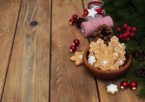 Weihnachts-Ingwer-Honig-Plätzchen foto