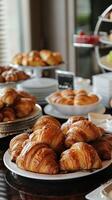 Luxus Bäckerei auf elegant Essen Tabelle foto