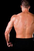 muskulöser Bodybuilder-Rücken foto