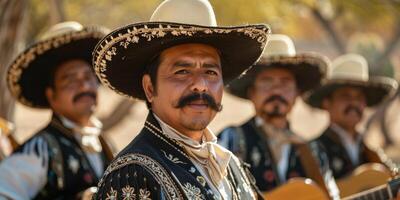 ai generiert Mariachi Band, cinco de Mayo Feier. ai generiert foto