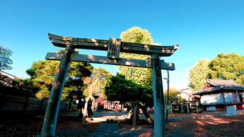 Abonnieren hachiman Schrein, ein Schrein im Rokugatsu, adachi-ku, Tokio, Japan. es war gebaut während das 1053-1058 foto