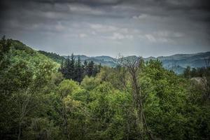 bewölkter Tag auf dem Berg Rudnik in Serbien foto