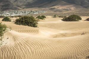 Sand Dünen auf Famara Strand, Lanzarote foto