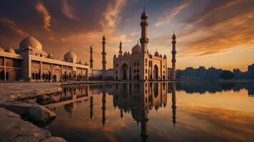 ai generiert schön Ramadan Moment foto