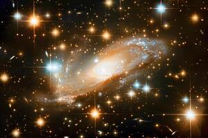 ai generiert galaktisch Pracht von Star Cluster foto