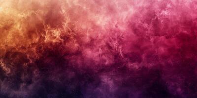 kosmisch Wolken ein Nebel-inspiriert Spektrum von Rosa und Gold foto