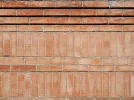 Hintergrund der roten Backsteinmauer foto