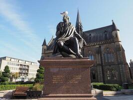 brennt Statue im Dundee foto