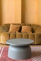 erheben Ihre Leben Raum mit zeitgenössisch Möbel und Innere Design. entdecken das Kunst von modern Komfort. foto