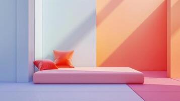 bunt und minimalistisch Innere Design. foto