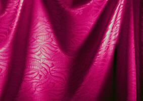 rot Stoff Muster schließen Sicht, Textil- Material Hintergrund foto